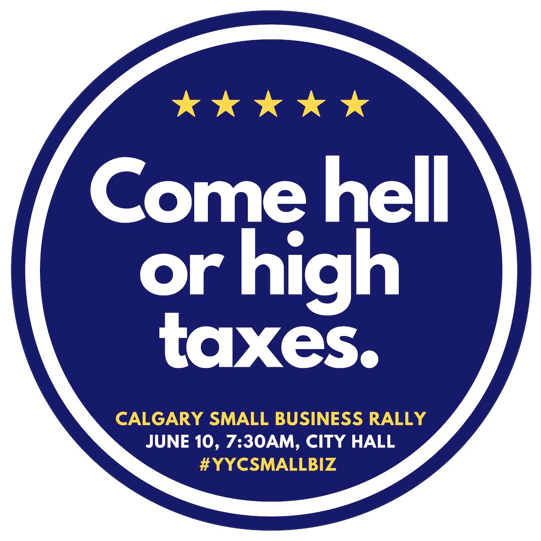 Who's ready to rally? Get your badge, raise your voice, and on Monday, June 10, 7:30am at City Hall, we rise, we rally, we get back to building this city &gt;&gt; yycsmallbiz.com #yycsmallbiz