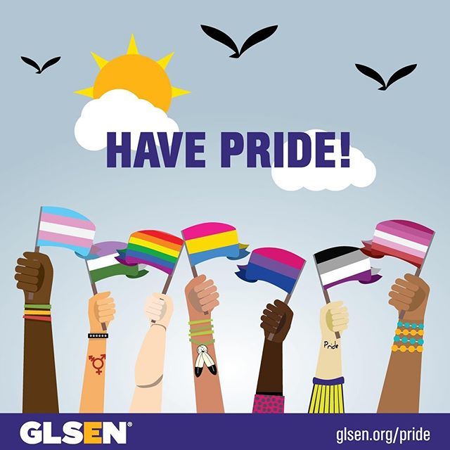 Throughout #PrideMonth, I'll be sharing organizations that ensure the safety and well-being of LGBTQ people. ⁣
⁣
Today’s organization is @glsen.  They do amazing work to end discrimination, bullying, and harassment based on sexual orientation, gender… bit.ly/2XoVQo0