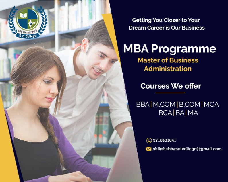 #SB_College

Getting You Close To Your
Dream Career Is Our Business

Join Our MBA Programme

Enroll Now

Contact Us:
Visit Us: shikshabharaticollege.com
Mail Us: shikshabharaticollege@gmail.com

#bba #bschool #mba #bestbbacollege 
#bestbusinessschool #upsc #cat 
#businessschools