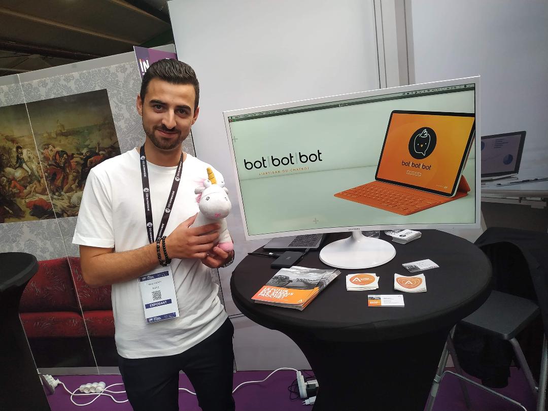 Agile_FC_'s tweet photo. Nous sommes là !
La Team BotBotBot by AGILE est bien arrivée sur le salon #innormandy. Retrouvez-nous sur le stand F2 dans l'univers "Business City".
https://t.co/SA7fGoGEGL
#chatbot #digitaltransformation #numerque https://t.co/pzNNZ3mvMU