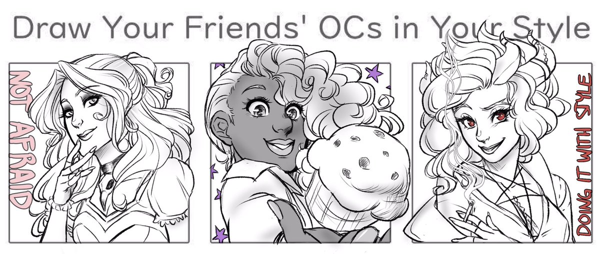 QueenieBee87's tweet photo. First row done! I love all these characters~ @MegzieSasspants @BrichibiTweets @thesidehomie https://t.co/GsC36OajK3