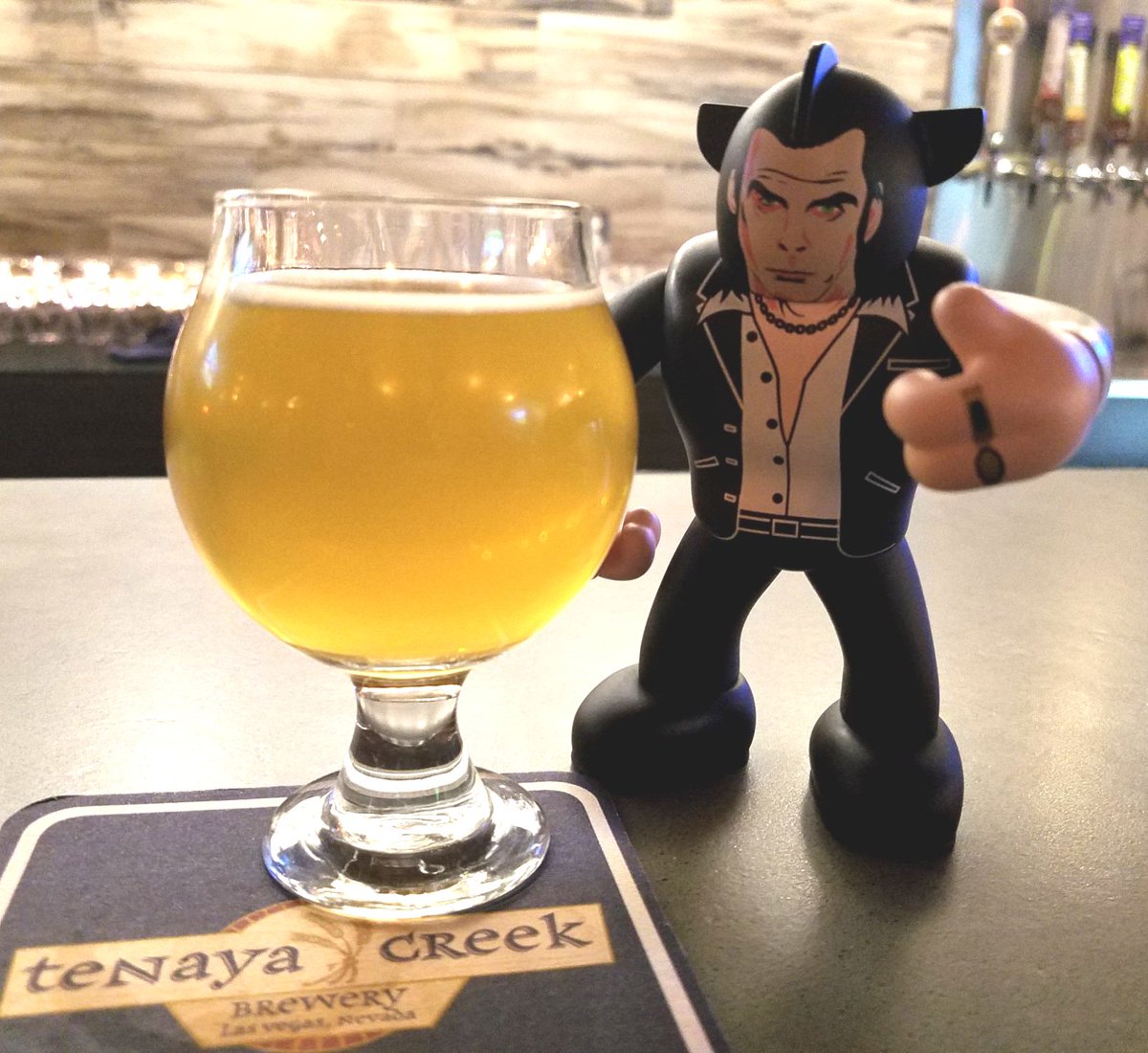 LNickcave's tweet photo. The neon museum was right up my alley.... so was this #TheDutch Belgian triple at @tenayacreek  Hey there @beer_gar  + @JRKitech https://t.co/ROV0zHbpOO