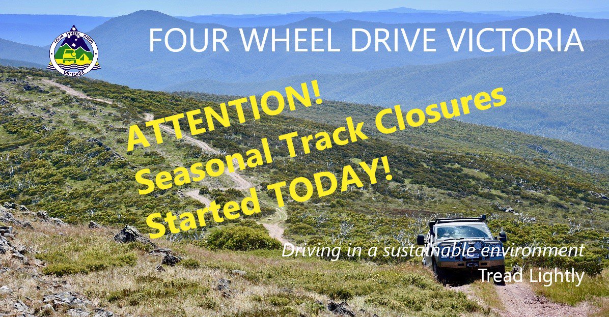 4wdvictoria's tweet image. Early Seasonal Track Closures started Today. Due to the heavy snow falls many tracks have had seasonal closures enforced before the coming long weekend. Check out maps here 4wdvictoria.org.au/index.php/377-… #parksvic #delwp #fwdvic #snow