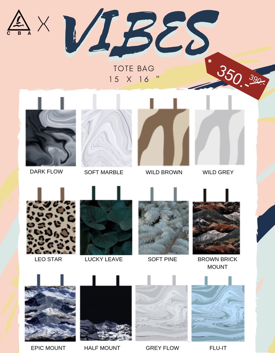 cba_chula2019's tweet photo. กระเป๋าแฟชั่นสวยๆจาก VIBES จ้าาาา❤️
💸 ราคาใบละ 350 บาท
🚚 ลทบ40 / ems60
📍 นัดรับ: สยาม / จามสแควร์ / เดอะมอลล์บางกะปิ
#กระเป๋าแฟชั่น #กระเป๋าผ้า #กระเป๋าสะพาย #กระเป๋าสะพายข้าง #vibes #cba #cbachula #cba2019 #cu102 #dek62 #cufirstdate2019 https://t.co/AsHjkTZqNT