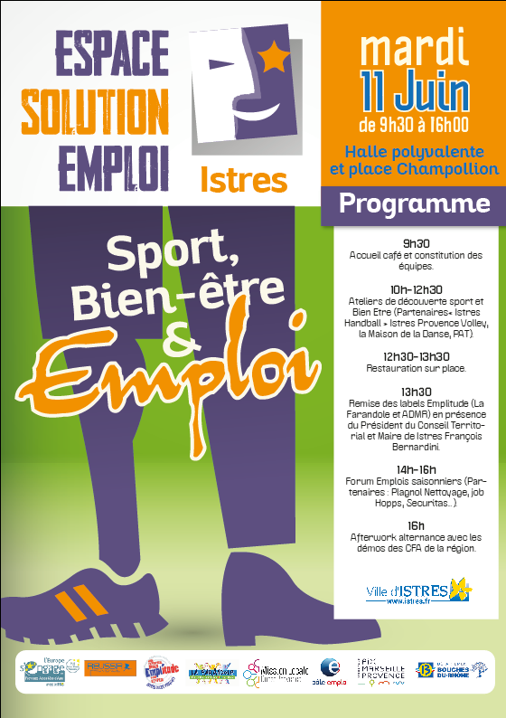A partir de 9h au Podium à Istres : des activités anti stress le matin pour préparer les entretiens d'embauche de l'après midi! Cv et baskets. Possibilité de pique nique ou restauration sur place . Infos au 04 42 56 06 06 Amandine du #PLIEIstresOuestProvence