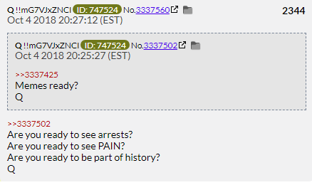 103. QDrop 2344 ends the QAnon concert series and asks Anons if they are ready to see Arrests/Pain/History? The answer to all these questions is assuredly Yes. Sadly what they get is Nein Nein Nein.