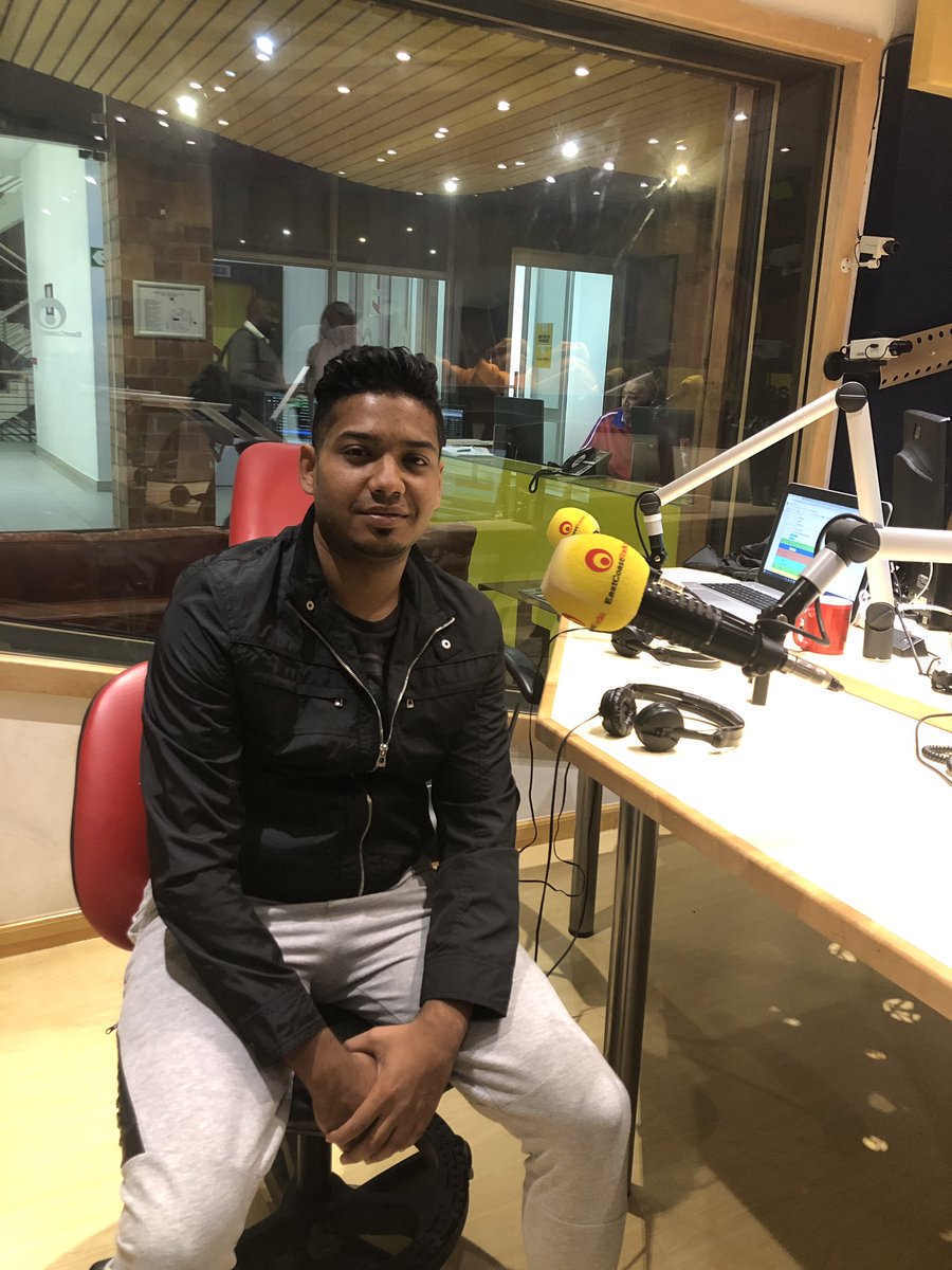 ecr9495's tweet photo. Our two contestants have arrived but who will walk away with R 5000 today? #TeamRiaz or #TeamLunga make your pick! @CellC #MediaPlayLounge #MediaPlayECR https://t.co/qaouxAnQEW