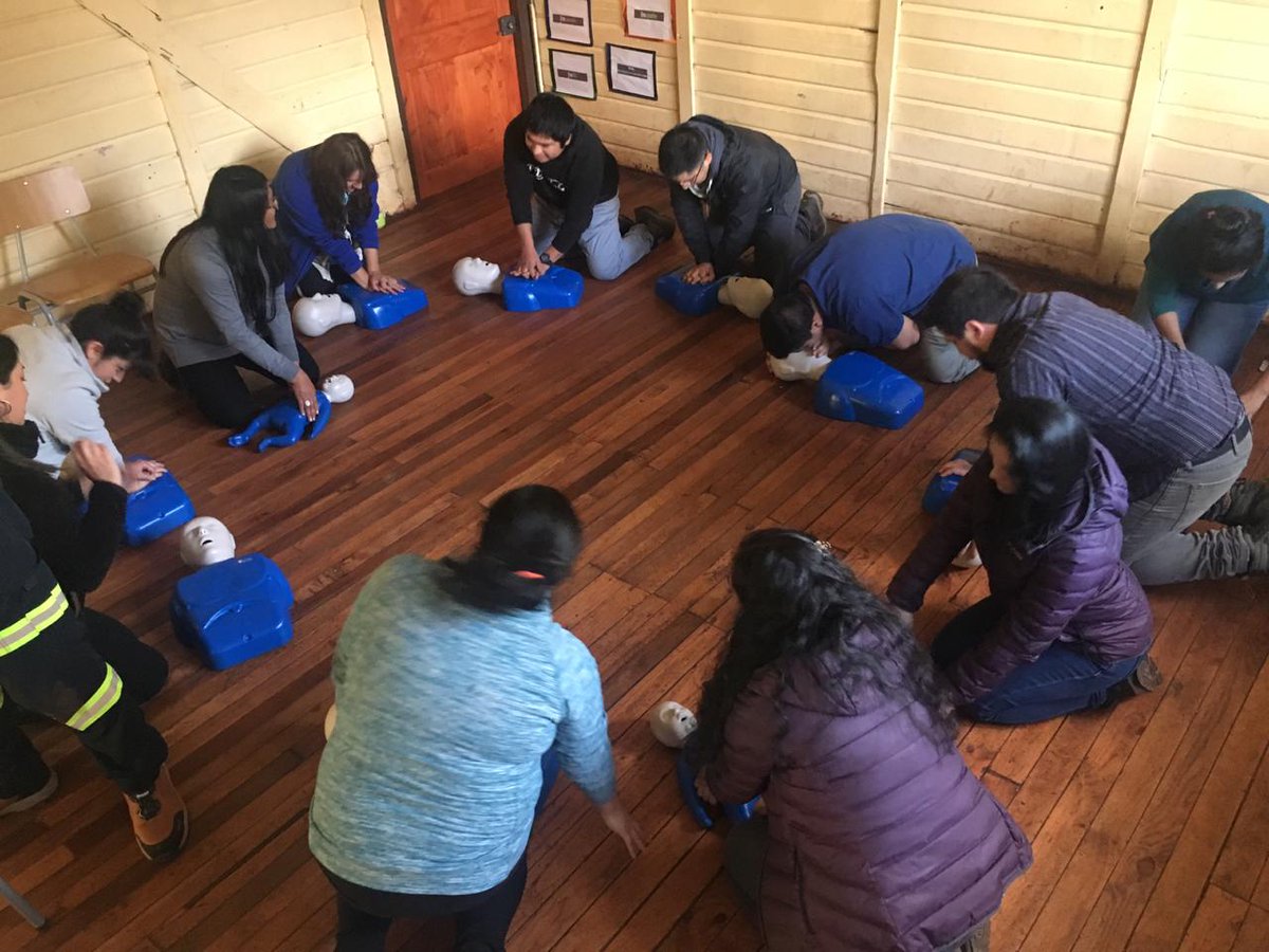 #PrimerosAuxilios, #RCP, #Samus, #chile Entrenamiento personal de Jardín Infantil, Colegio de  Comunidad Temulemu y Postas de El Pantano y Temulemu.