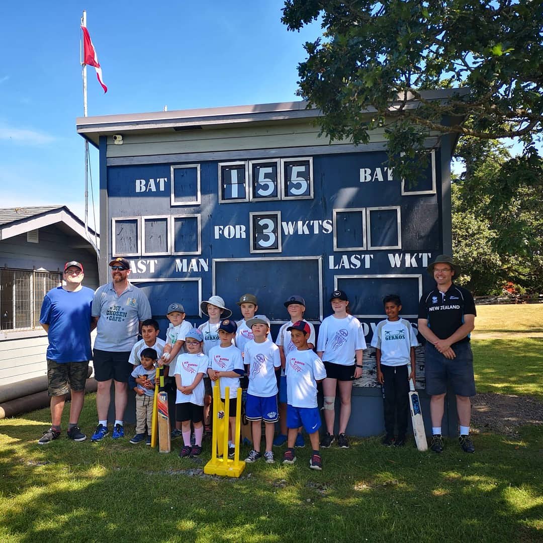 Opening weekend of the 2019 cricket season in Metchosin.