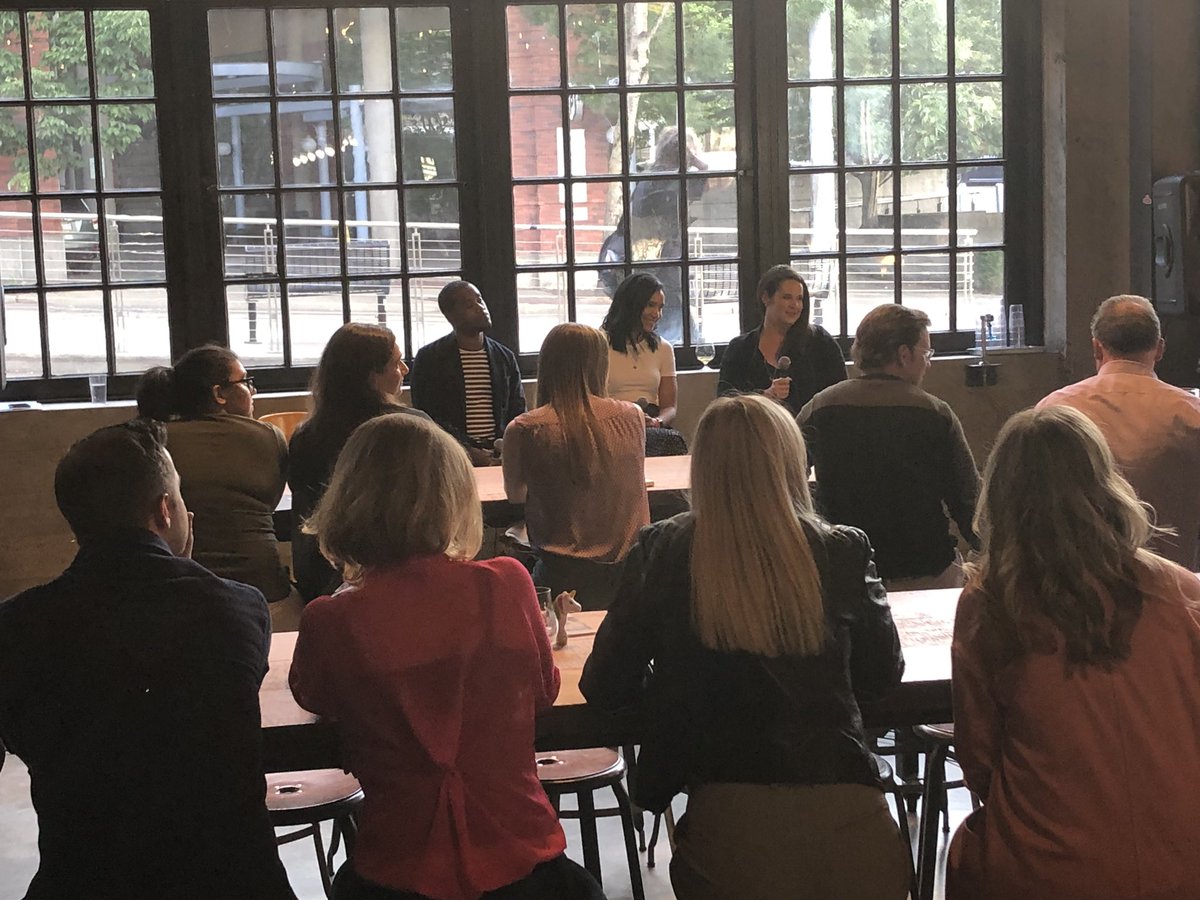 Jacquecoe's tweet image. Fantastic panel at #PRSAPugetSound #BeersandCareers with Dan Lee of #PRTalent at Optimism Brewery