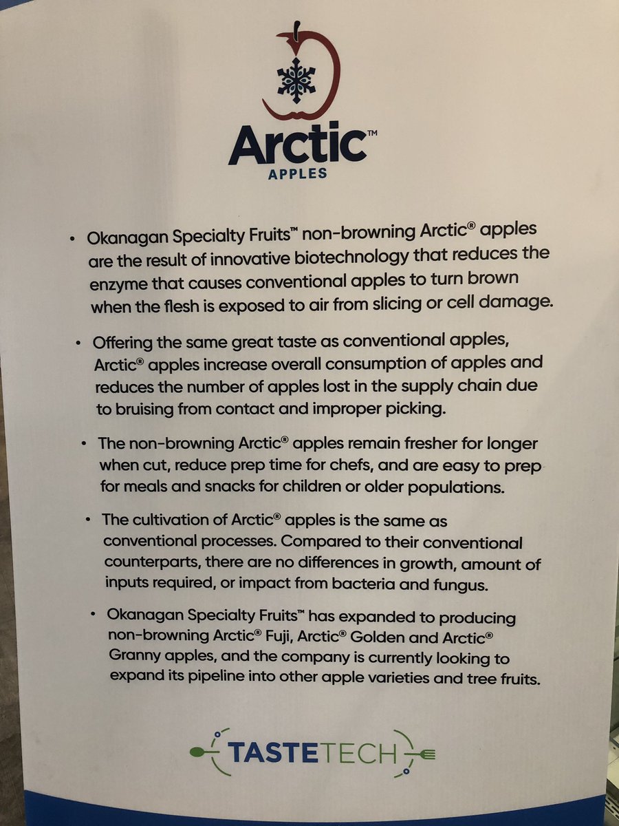 CortevaCA's tweet image. Finishing off the night at #TasteTECH with a dessert featuring apples from Okanogan Specialty Fruits. @ASTechFDN @GenomeAlberta