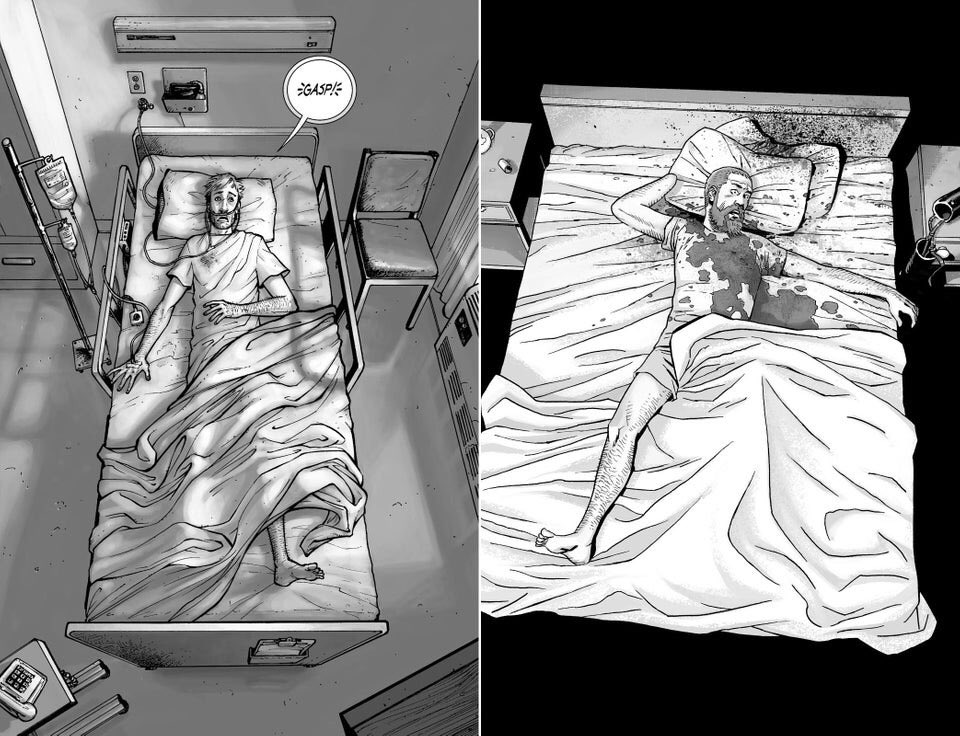山本 雅 もっさん Ar Twitter ネタバレ ウォーキング デッド 原作コミック第192号にてリックがベッドの上で息を引き取ったシーンは 第1号にて病院のベッドで目覚めたシーンのオマージュとなった