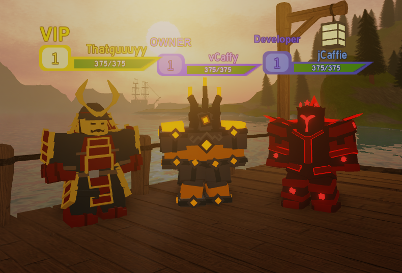 Vcaffy On Twitter Sneak Peek Of Some Of The New Armor Sets Coming Out With The New Dungeon Dungeonquest Rbxdev - samurai set roblox