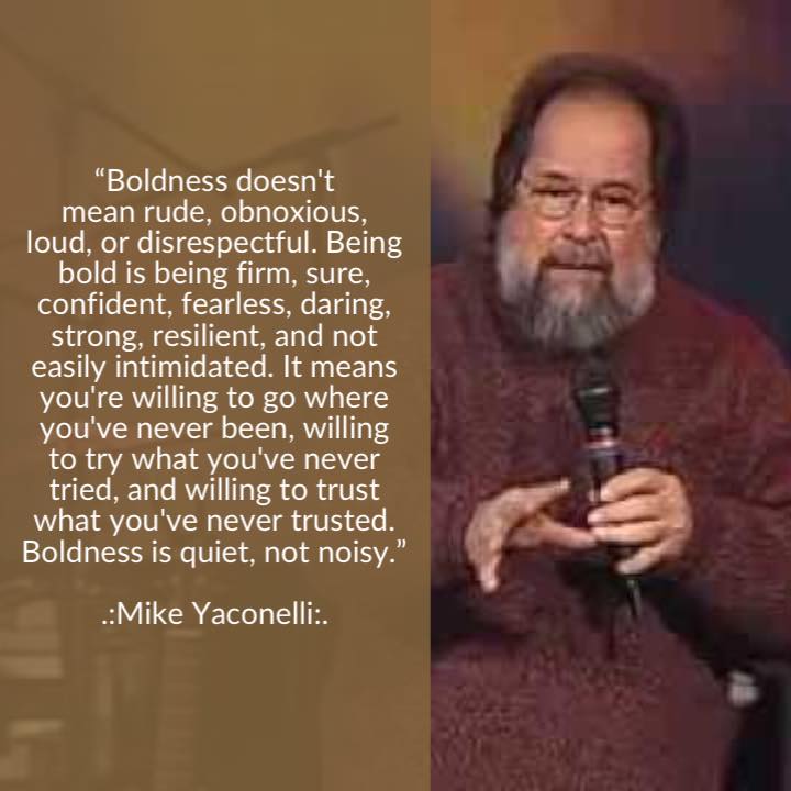 RegalBizEvents's tweet photo. “Boldness doesn't mean rude, obnoxious, loud. Being bold is being firm, sure, confident, fearless, daring, strong, resilient, not easily intimidated willing to try what you've never tried, willing to trust what you've never trusted. Boldness is quiet, not noisy.”
— Mike Yaconelli https://t.co/MHJiuRG9zB