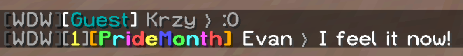 OBNCommunity's tweet photo. On the fifth day of #PrideMonth our server gave to you, A FREE PRIDE MONTH RANK!!! https://t.co/UUMGlLLYkp
