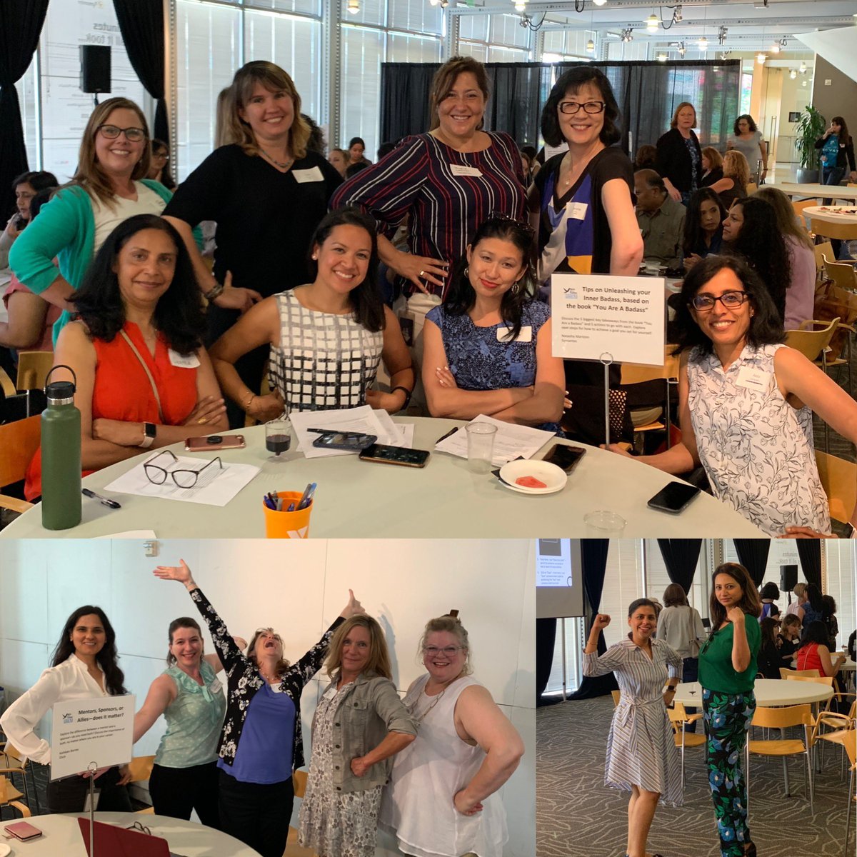 nwap_sv's tweet image. @debtomlin - our amazing #nwap_sv men and #WomenInTech loved your keynote so much that we practiced your &quot;power pose&quot; tip live in-between the #BirdsOfAFeather table discussions at #Symantec SWAN hosted #NetworkingWithAPurpose Inter-company event #YouBeYOU