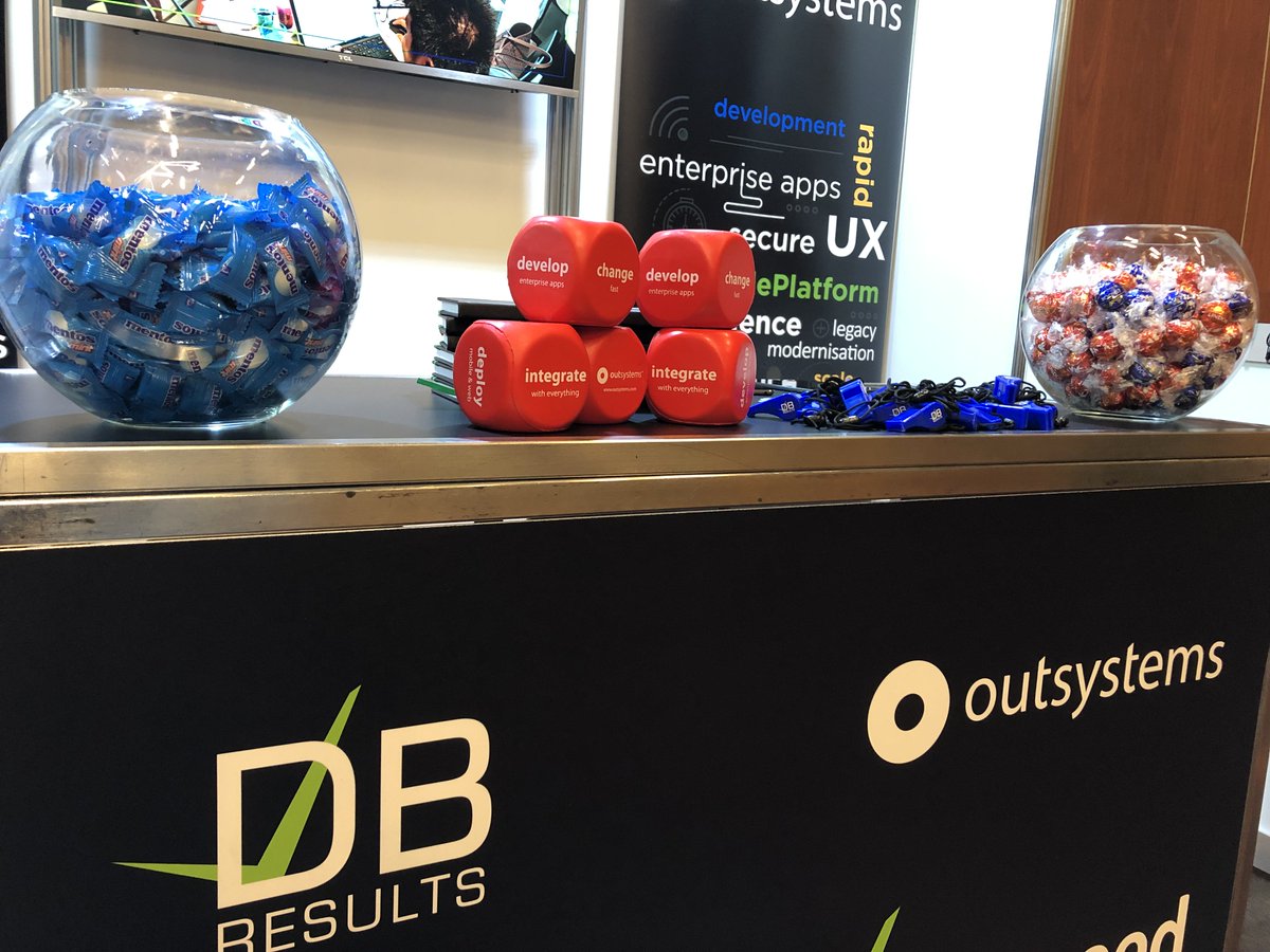 dbresults's tweet photo. Having a ball at the @FSTMedia Future of Financial Services event in Melbourne today. Stop by, say hi and have a (Lindt) ball on us! #outsystemspartner #FSTMelbourne #Digital #innovation #lowcode https://t.co/axr15nxp96