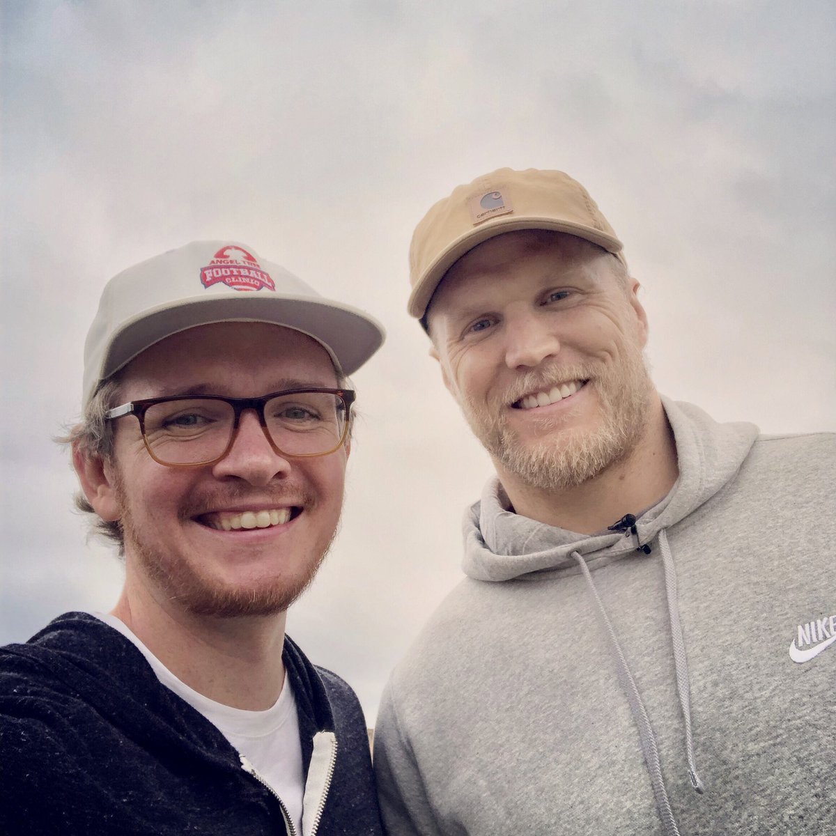 TopherHall's tweet image. Still smiling after hanging with @ClayMatthews52 at the @prisonfellowshp Angel Tree Sports Clinic at @RamsNFL practice facility. Stay tuned for video! #angeltreesports #prisonfellowship #nfl #larams