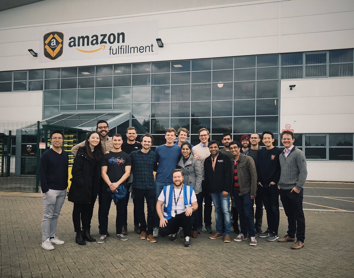 A pleasure to host one of our #AmazonFCTours for the students from <a href="/CambridgeMBA/">The Cambridge MBA</a> yesterday. Thank you all for a thoroughly enjoyable morning and the steady stream of questions. Remember, we have 8 fulfilment centres open for free public tours. Book here - amazon.co.uk/fctours