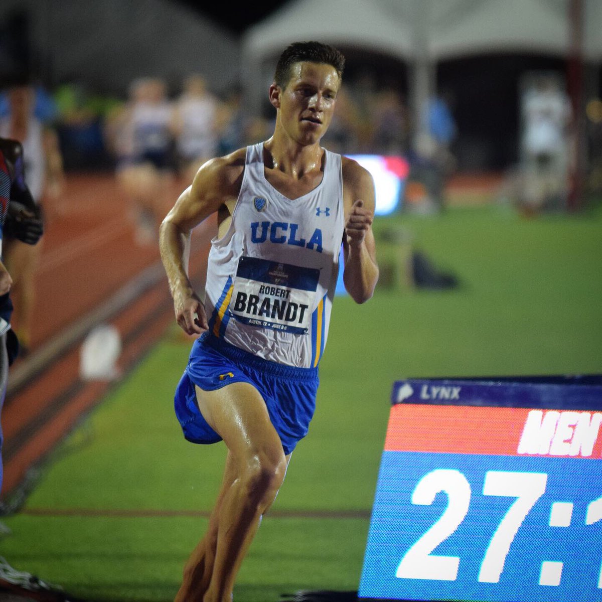 UCLATrack_Field's tweet photo. Robert Brandt gave everything he had to bring the UCLA men's point total to 8⃣ after day one of the #NCAATF Championships! 💪💦

📰: https://t.co/aaPgwmzeWx

#GoBruins https://t.co/IXnKyjs8Qj