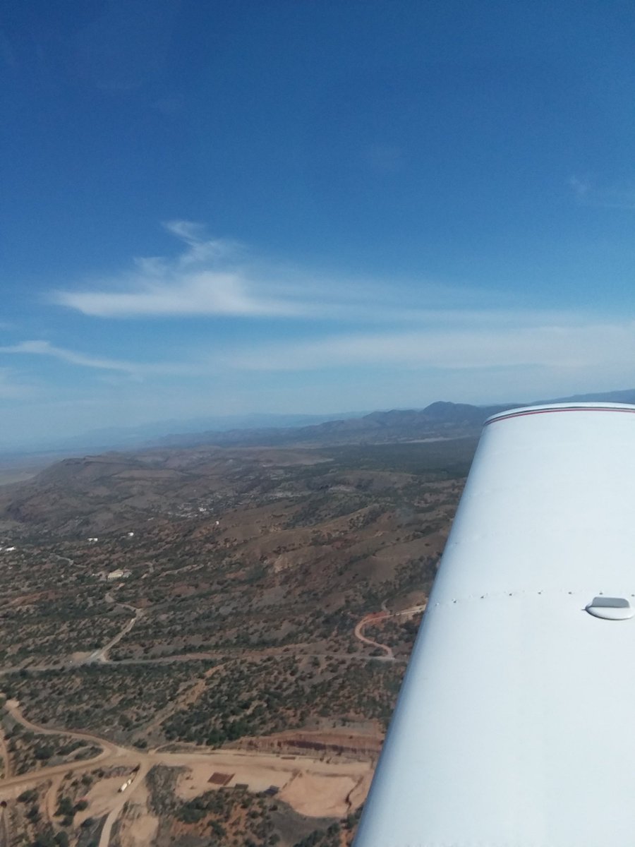 AirmanKate's tweet photo. ✈ I made my first flight today. A dear friend of ours invited me to fly in her Cherokee Piper and it was amazing! We flew over Tyrone mine and Silver City NM. I'm in love with aviation! Love at first flight! ❤✈ #flight #Aviation #inspired @WomenInAviation  @LizzieAnnePerez https://t.co/ZK6zNFv7ip