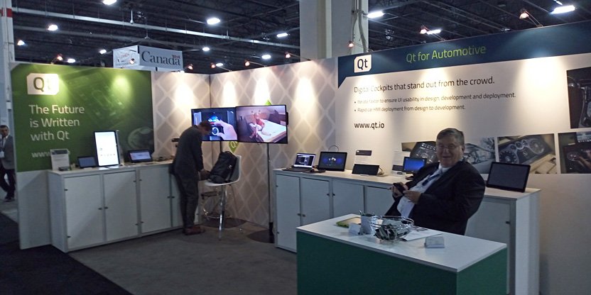 conklinsys's tweet photo. Caught up with @qtproject at TU-Automotive in #Detroit.  Now that's mobile app development!  #TUDetroit https://t.co/jNKFxIMJB2
