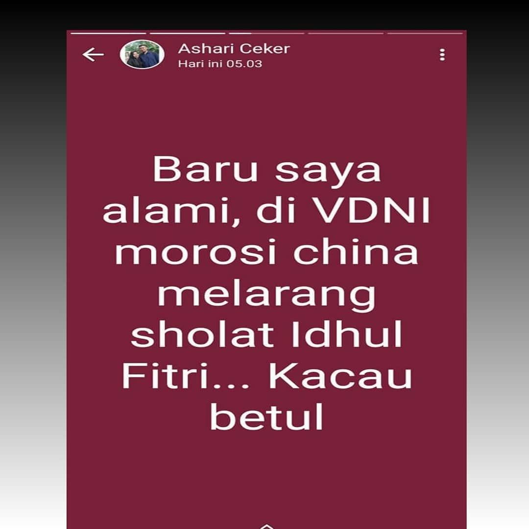 MohammadMusawa's tweet photo. Kerja diperusahaan cina,mau sholat ied gak dikasih kebijakan.Lokasi PT. VDNI sulteng...
#SaveOurDemocracy
#KedaulatanRakyat
#JihadKonstitusional
#DiskualifikasiJokowi
#PrabowoWinRealCount
#RakyatDitekanRakyatMelawan
#PrabowoTheNextLeader
#StopKriminalisasiUlama
#SatuKomandoIBHRS https://t.co/tcaS6Fyf34