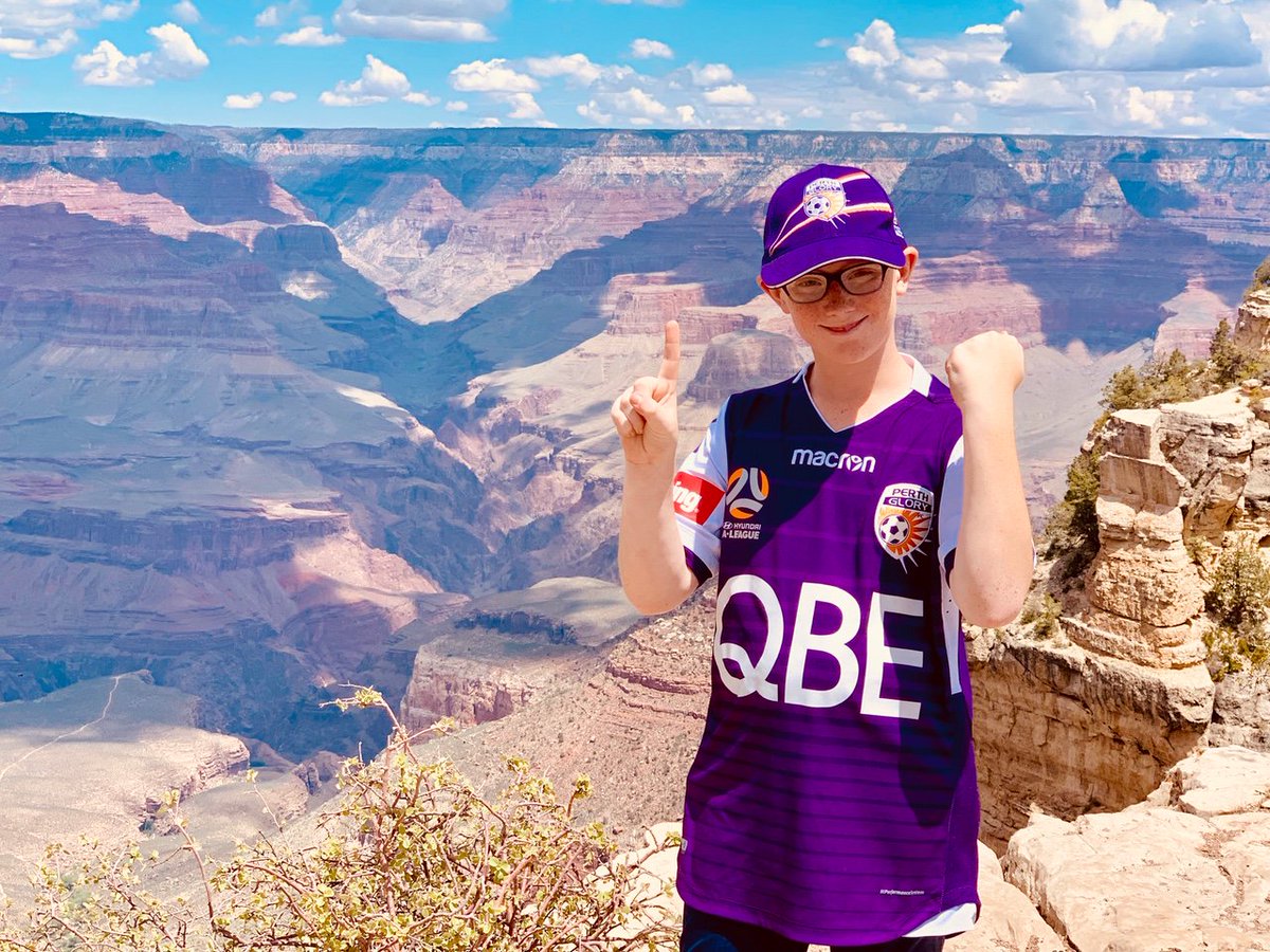 Global Glory!
If you're heading overseas during the off-season, we'd love to see any pictures of you wearing the famous purple with pride like young Josh did when he visited the Grand Canyon.
@ALeague <a href="/VisInspired/">Darren Speedie</a> #OneGlory