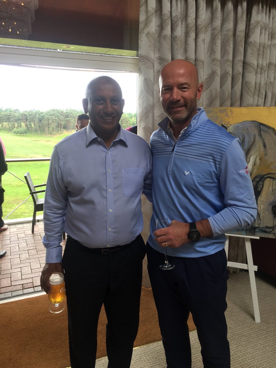 ⁦<a href="/alanshearer/">Alan Shearer</a>⁩ it was a great honour meeting you ⁦at ⁦<a href="/PJFoundation/">PeterJonesFoundation</a>⁩ charity golf day at ⁦<a href="/bearwoodlakes/">BEARWOODLAKES</a>⁩
