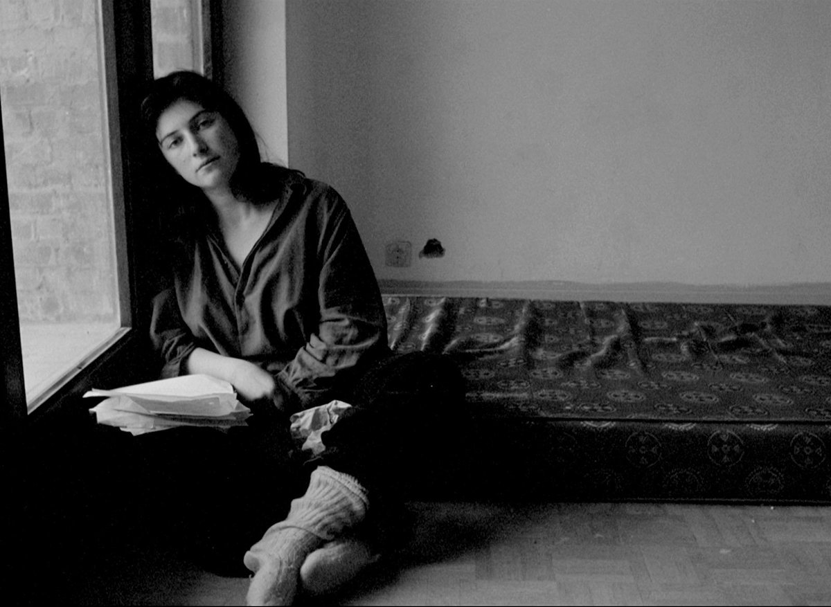Tribeca's tweet photo. "I am a woman, and I am Jewish; I'm a filmmaker, and I'm a writer, so you cannot just put me in one box." Chantal Akerman, the masterful and visionary artist whose work fiercely and fearlessly defied conventions, was born on this day in 1950. https://t.co/x7ycTdyjtg