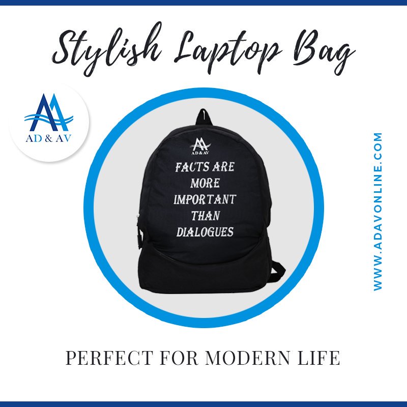 Grab this AD & AV #backpack at bit.ly/2HM4nvT, which is sleek, #lightweightbag that is #perfect to keep your laptop or for daily #travel. 
#shopping #bags #online #kids #fashion #fashionworld #sale #loptopbags #stylishbags #modernbags #bag #travelbags