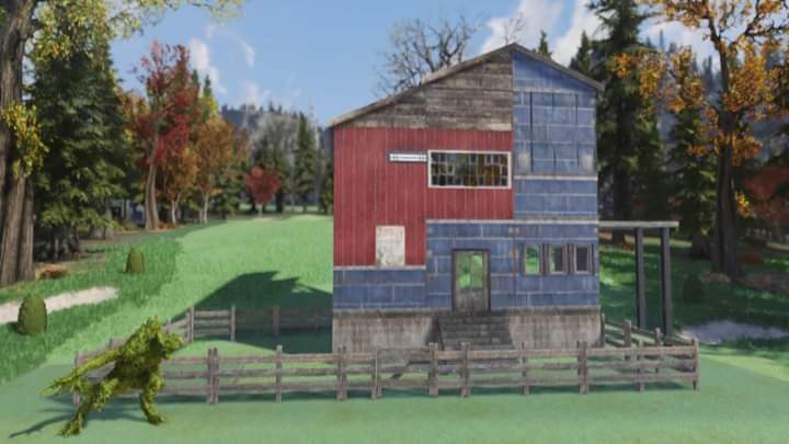 lostartist23's tweet photo. @Fallout @76Photomode @BethesdaStudios saw this house in #Minnesota Today my husband r re made it as out camp https://t.co/WGR1oaYpAn