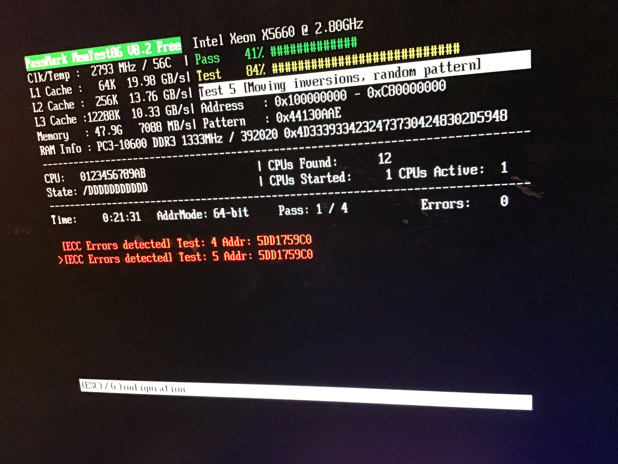 Kaz Muzik On Twitter Memtest86 では システム情報やramベンチマークの結果も保存出来るようだけど 有料のproバージョンの機能となっている 次にメモリ を挿し替え 残りの4枚をテストしようとしたら Cpuトレイのメモリ横のledのうち奥の3つが点灯 Memtest86では
