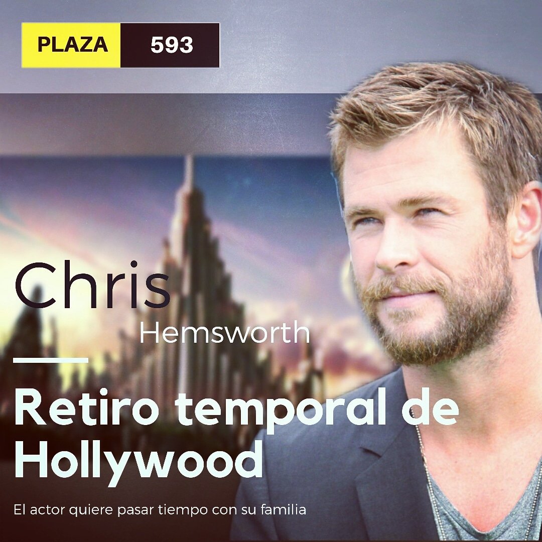 593Plaza's tweet photo. Atención | El actor australiano Chris Hemsworth, reconocido por interpretar a Thor en la Saga del Infinito reveló su retiro temporal para dedicarse a su familia.
El 13 de junio se estrenará #MenInBlack donde podremos ver su última actualización.

#Marvel #comicon #Ecuador https://t.co/HsOoDA1I5J