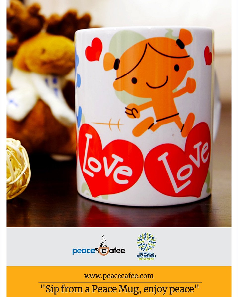 Love grows from out hearts and connects us to the other person. Adoration, affection and admiration blossom in the presence of love. Gift this mug to someone you love and feel loved by. Make them feel special. Order here: peacecafee.com/peace-gifts/mu…