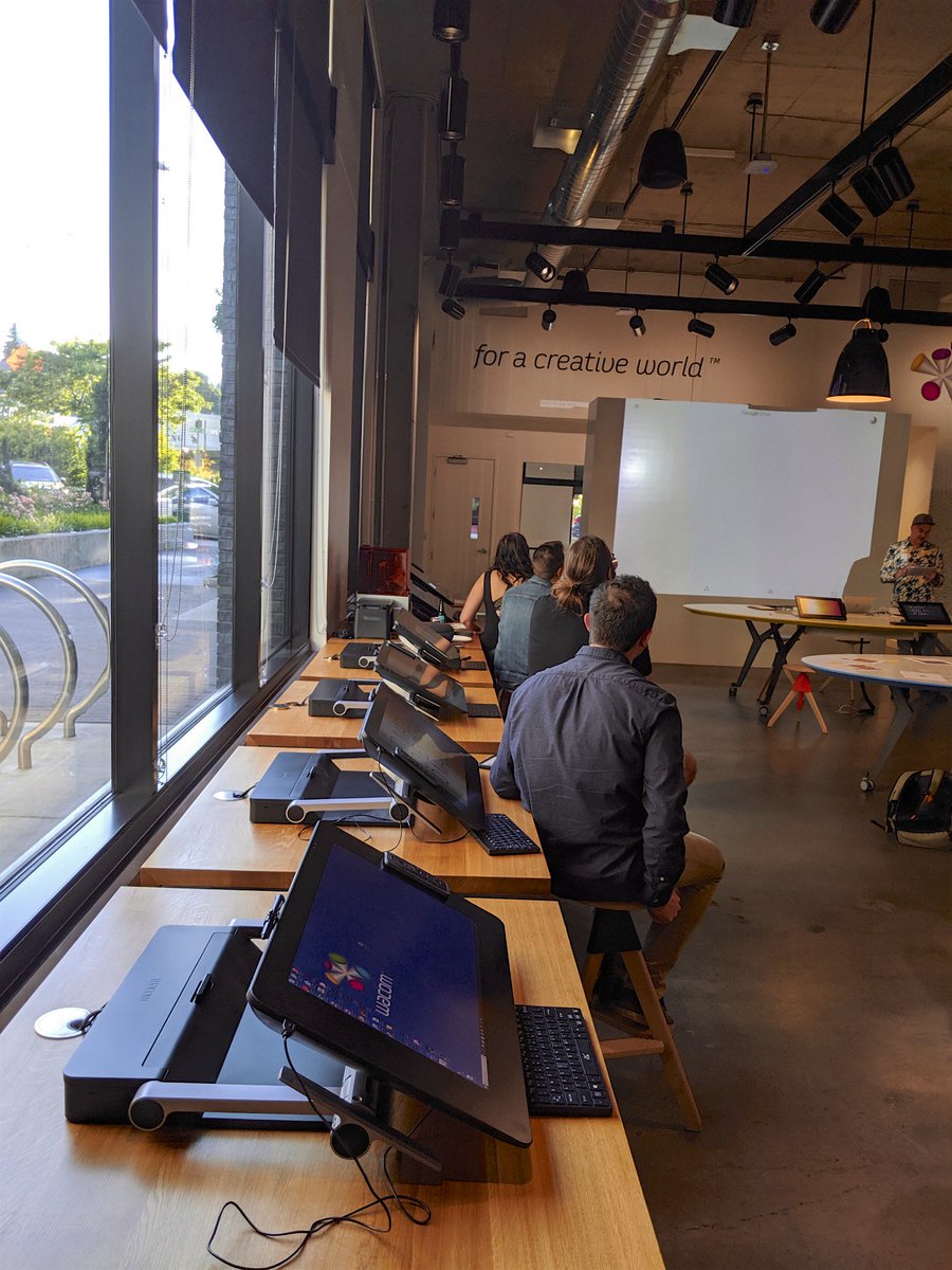 timreha's tweet photo. Thanks to Portland's Free Range Dev Group for a cool event "Networking for Developers, Artists and Designers W/ @torchapp " hosted @wacom Experience Center in Portland #AR #spatialcomputing #design #advertising #experience #creative #marketing #torchapp #wacom #pdx https://t.co/KQi0OvVDQJ