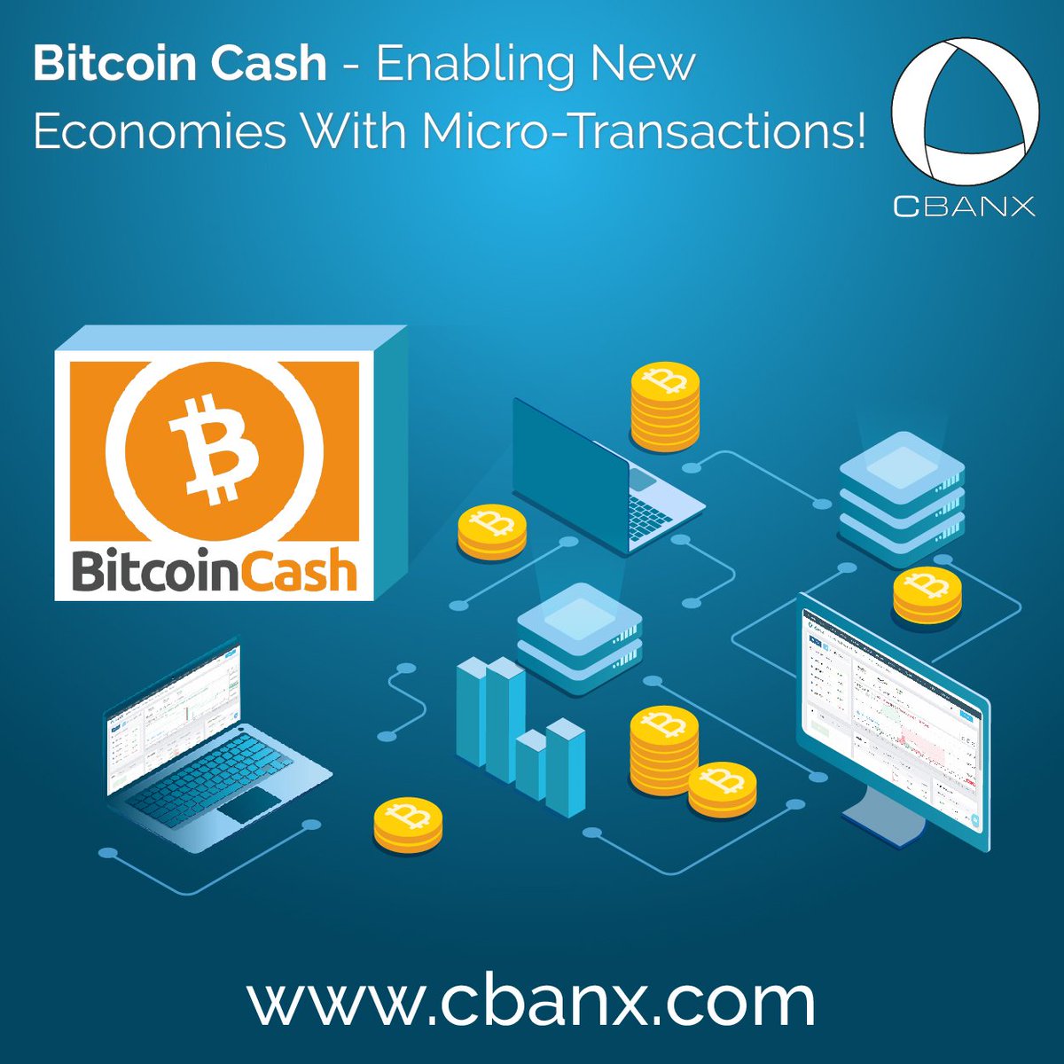 CbanxOfficial's tweet photo. CBANX is the platform of your choice to sell and buy Bitcoin Cash (BCH or BCHABC) with #crypto. #BitcoinCash is a fork of the Bitcoin network. Monitor the Bitcoin Cash price at https://t.co/KalB2q3f25 and start #trading for profit. 

#CBNX #BCHprice #Blockchain #BCH #Exchange https://t.co/HentSxTujn