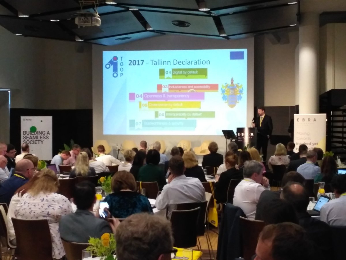 #TOOP4EU coordinator prof. Robert Krimmer presents the project during #EBRA2019 Tallinn conference! Details of the 'once-only' as well as status of the implementation and policy overview were given! #EBRAtallinn #EUpolicy #SDGR