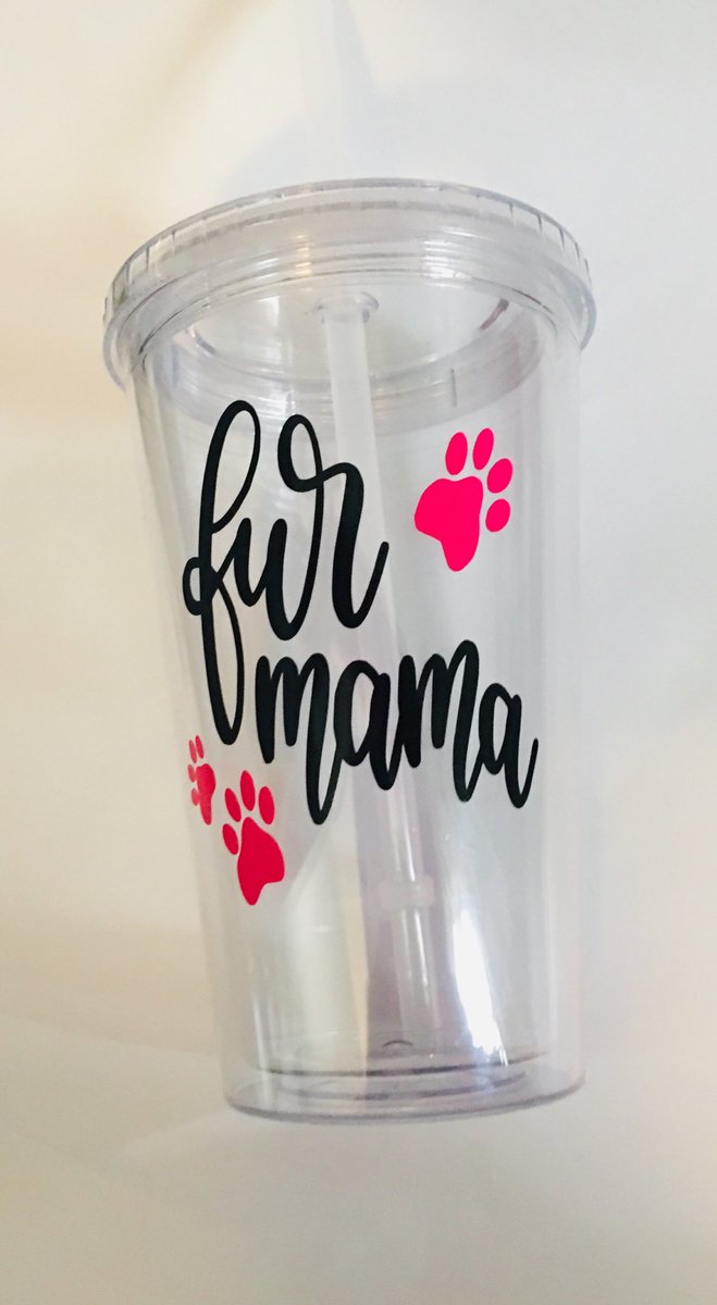 Excited to share the latest addition to my #etsy shop: Fur mama tumbler, Dog mom plastic tumbler, Fur mama, Dog mama, Gift for her, Wife, Mother, Best friend #birthday #16ozcapacity #handmadetumbler #dogtumbler #pettumbler #pawprint #dogcup etsy.me/2WiffFR