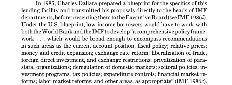 So, US and allies opted for somewhat slower roll-out of structural adjustment, starting from low-income countries (which also receive less attention by IMF Board members).US proposed creation of new lending facility that could target almost any policy.10/18