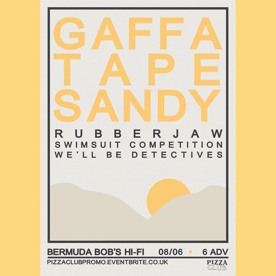 gaffatapesandy's tweet image. We're so keen for Norwich on Saturday that we've done a little playlist for you all to get familiar with @itsRubberJaw, @Swimsuitcomp &amp;amp; @WBDetectives 😍😁 open.spotify.com/user/toonteen/…

Tickets are still available: eventbrite.co.uk/e/gaffa-tape-s…