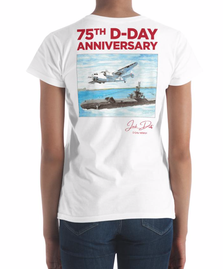 PerleyHealth's tweet photo. Commemorate D-Day today and every day. Wear original art by D-Day Veteran Jack Dods. Buy it here: https://t.co/g5wIs1WqWg #iknowjack #perleyrideau #seemecare #DDay75thAnniversary https://t.co/NXt9fMQWiG