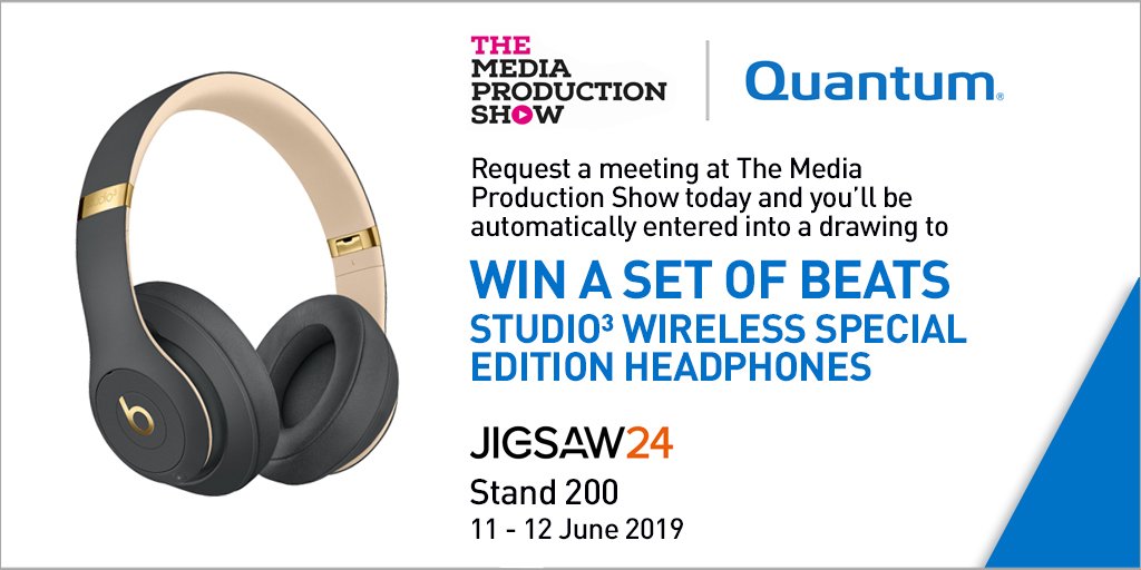TomHassallQ's tweet photo. Meet with Quantum on the Jigsaw24 stand at The Media Production Show 2019 to see our latest storage innovations and learn why video is better... #OnQuantum https://t.co/b4ZOTxyfId https://t.co/fe4sokR0rj