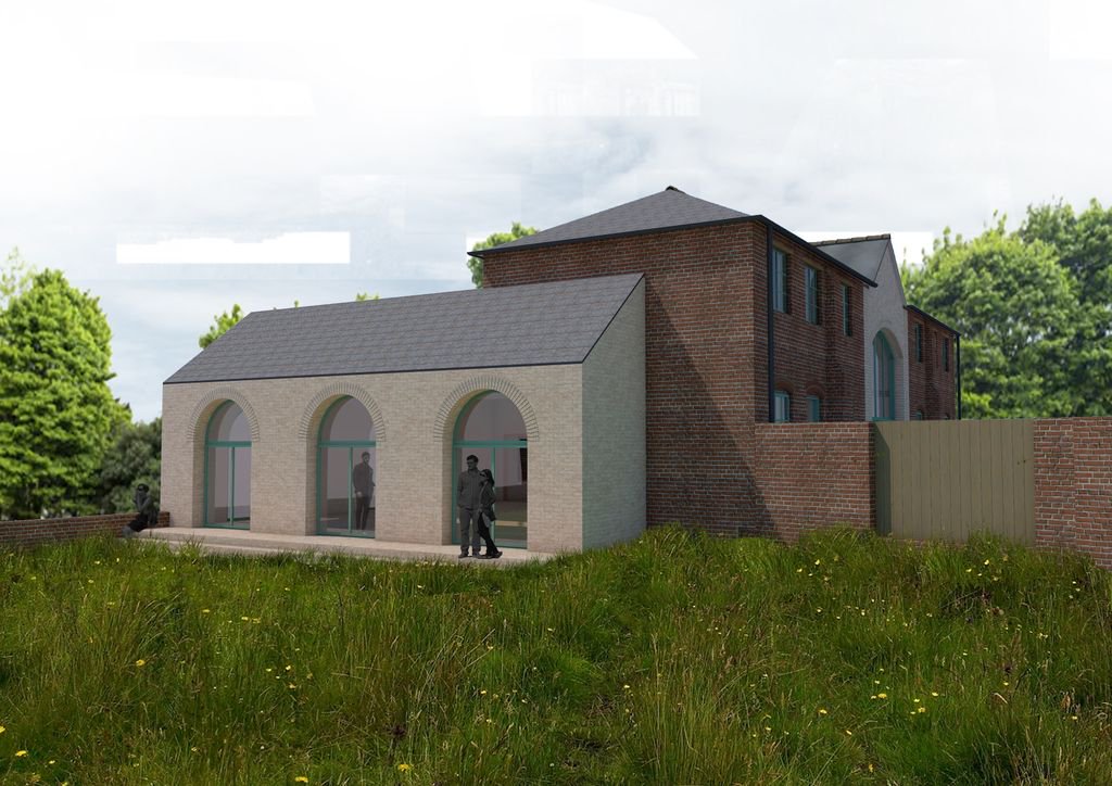 dovearch's tweet photo. Extension to a village hall in a rural Cheshire setting. https://t.co/XspvP2x9lx