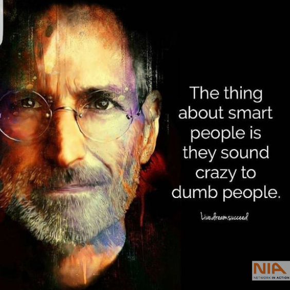 mooser09's tweet photo. #NIA "The thing about smart people is that they sound crazy to dumb people." #BusinessNetworking #NetworkingInHouston #MooseRosenfeld #NetworkingWorks https://t.co/PCTfpIZ0gQ
