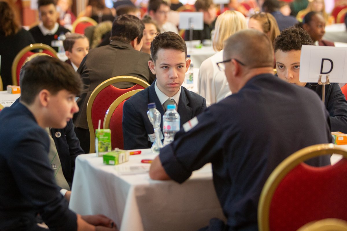 BlackCountryBF's tweet photo. As today is Higher Education Day we want to share some images taken at the #CareersSpeedNetworking event at #BCBF_19 which saw the young generation from local schools meet with industry and businesses professionals to prepare and look towards their future HE and career options.. https://t.co/ECpNTba5KG