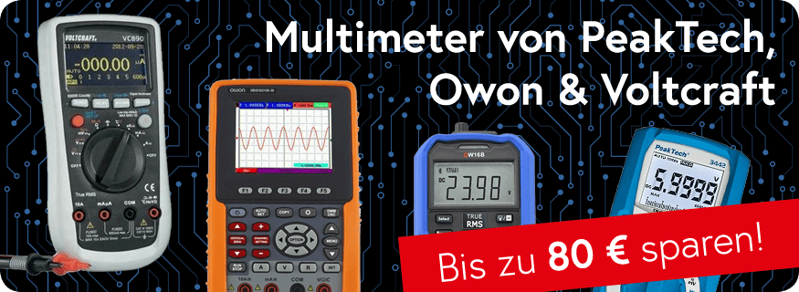 ElektorDE's tweet image. #Deal der Woche:
#Multimeter von #PeakTech, #Owon &amp;amp; #Voltcraft – jetzt bis zu 80 € sparen!
👉 elektor.de/tools/test-mea…
