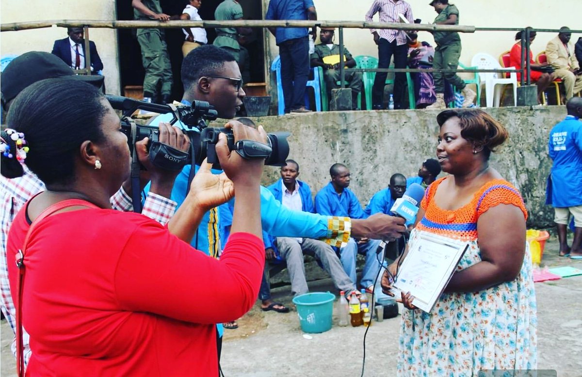 NinaForgwe's tweet photo. "She paved the way for other Women in Prison to Follow"
Meet #Mireille who inspired other female prisoners across Cameroon to participate in our #CS4Peace inter prison essay competition. This 2019, women writers increased from 1 to 13! YES! See more here: https://t.co/wgX5wwWDko https://t.co/kxLjY1Eown