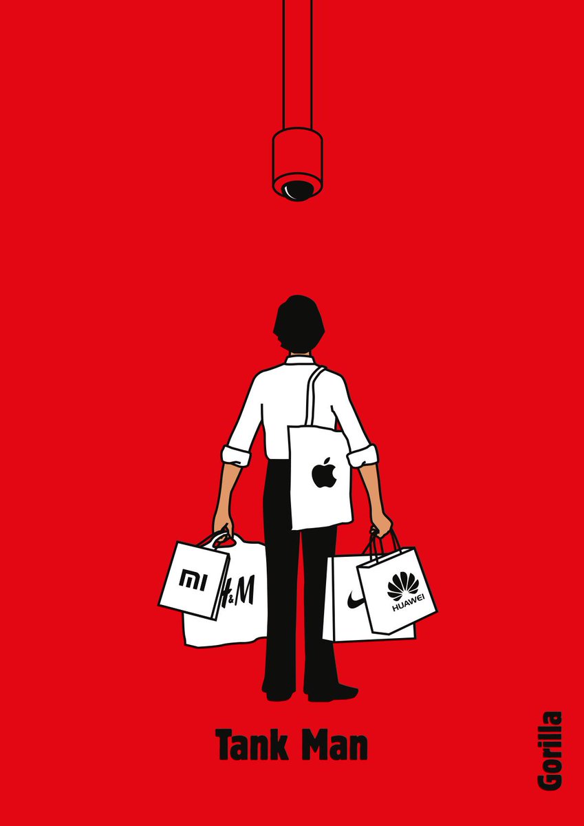 Tank Man <a href="/DeGroene/">De Groene Amsterdammer</a> - june 6, 2019 #China #TankMan #Tiananmen #TiananmenSquare