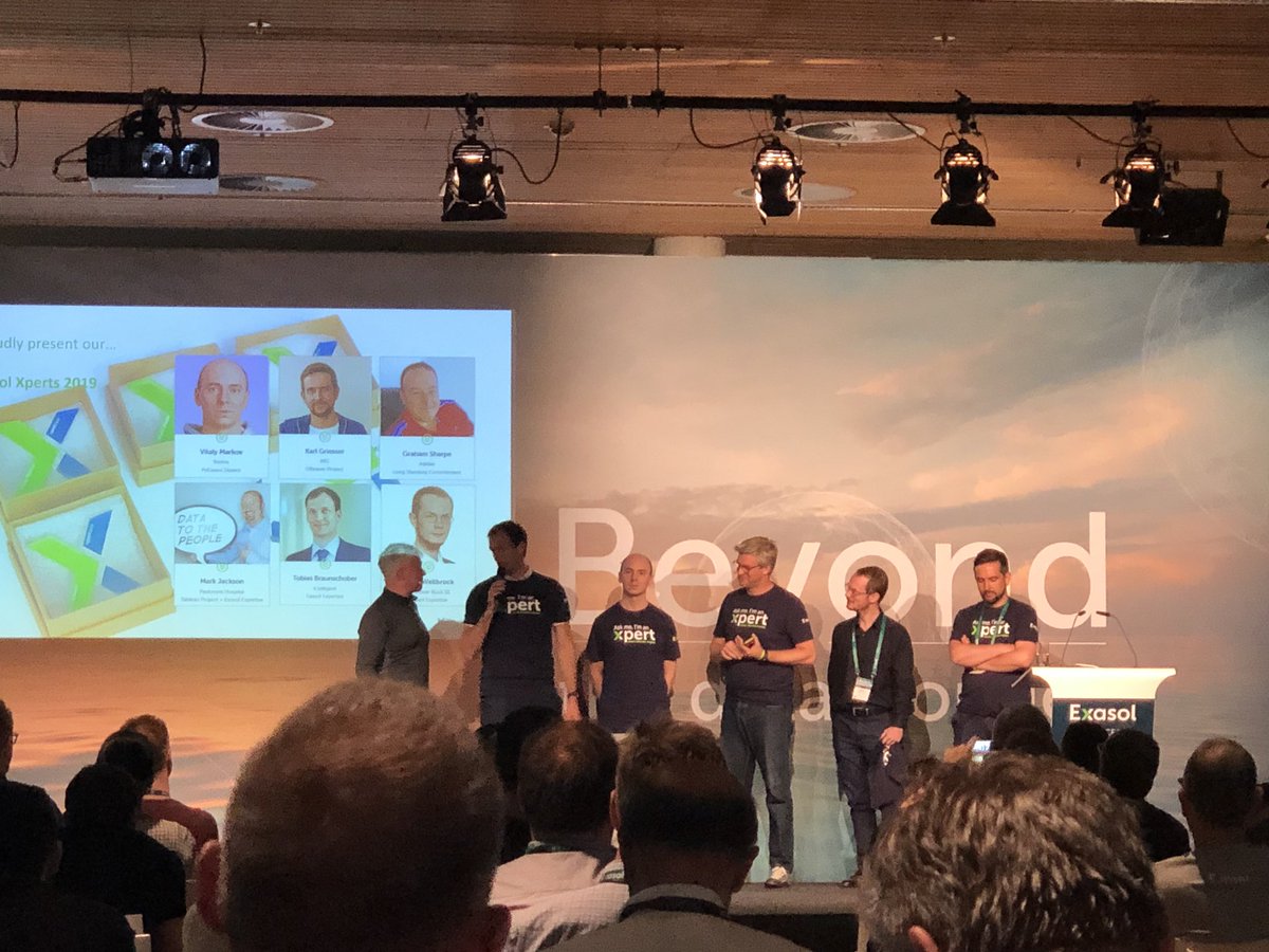 UWandner's tweet photo. Congrats to the Exasol Xperts! @ExasolAG @btelligent #Xperience19 #TeamExasol https://t.co/Jx9cKNlI6Y